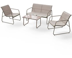 Tuinset / Tuinmeubelset / Loungeset Genoa - 4-delig - Zand