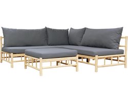 Tuinset Vita Bamboo chaise- longue - naturel