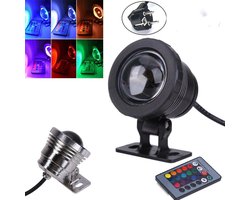 Tuinspot RGB met stekker zwart. De tuinspot is geschikt voor buiten en is rgb. De led rgb tuinspot kan direct op het lichtnet. Met de mee geleverde afstandbediening in te stellen. Leverbaar in zilver en zwart. Op dit product geven we 2 jaar garantie.