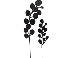 Tuinsteker Calypso 2-delig zwart metaal.