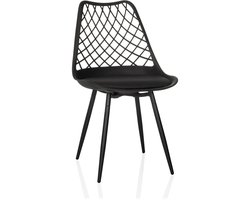 Tuinstoel / eetkamerstoel BEGIO S kunststof zwart hjh LIVING