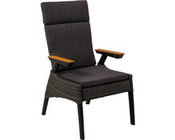 Tuinstoel Florence Forte - zwart (set van 2 stoelen)