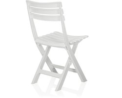 Tuinstoel / klapstoel TRAVANO kunststof wit hjh LIVING