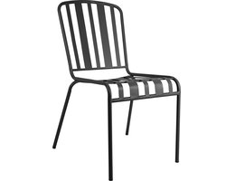Tuinstoel Leitmotiv Lines Steel Matt Black