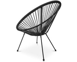 Tuinstoel / loungestoel BRASIL – Zwart – Acapulco design