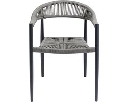 Tuinstoel met armleuningen Palma grijs Kare Design