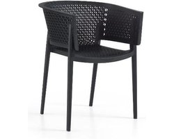 Tuinstoel Rosa armchair zwart