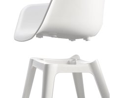Tuinstoel set van 2 – ABTkantoor Akola Design Kuipstoelen Wit – Allibert by Keter Ergonomische Kunststof Tuinstoelen Weerbestendig UV-bestendig Onderhoudsvrij – 56,7 x 55,8 x 80,1 cm – Belastbaar tot 150 kg – Voor Tuin, Terras & Eetkamer