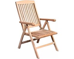 Tuinstoel Verstelbaar - Teakhout - Tuin - Stoel - Tuinmeubel - Teak Hout - 105 x 70 x 60 cm