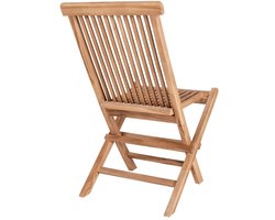 Tuinstoelen – Set van 2 - in massief teakhout