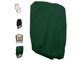 Tuinstoelhoes - Beschermhoes Tuinmeubelen - Waterdichte Stoelhoes - Hoes Voor Klapstoelen - Hoes Tuinmeubelen - Tuinstoel Hoes - 71x20/34x110cm - Voor Buiten In De Tuin, Balkon Of Terras- 210D Oxford-doek - Waterdich - groente