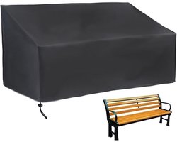 Tuinstoelhoes - Tuinmeubelhoes - Tuinbankhoes - 210 D - waterdichte - hoes voor 4-zits tuinstoel - hoes voor loungestoelen, meubelhoes, stoel hoes voor vier mensen - voor buiten, tuin, park, patio - zwart, 190* 66* 89 cm