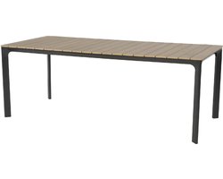Tuintafel Arezzo 200 x90 cm - hoogte 74 cm - Antraciet