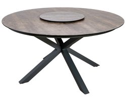 Tuintafel Atalanta rond keramiek Ø145 cm - Naturel