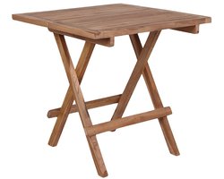 Tuintafel - Bijzettafel - 50x50 cm – Compact & Stijlvol Teakhout voor Binnen & Buiten