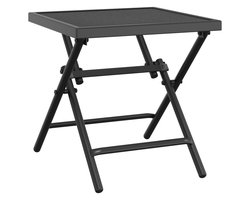 Tuintafel | Buitentafel | Terrastafe 38x38x38 cm staalgaas antracietkleurig