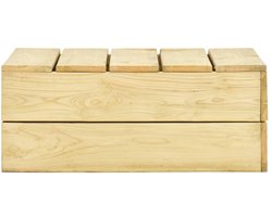 Tuintafel | Buitentafel | Terrastafe 75x75x31 cm geïmpregneerd grenenhout