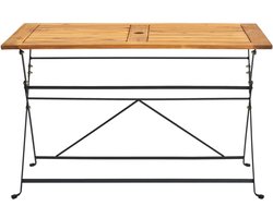 Tuintafel | Buitentafel | Terrastafe inklapbaar 120x70x74 cm massief acaciahout