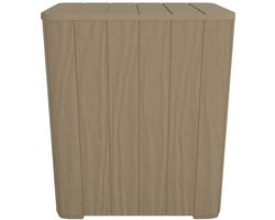 Tuintafel | Buitentafel | Terrastafe met afneembaar deksel polypropeen lichtbruin