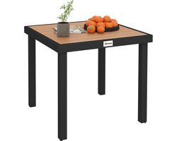 Tuintafel - Kunststof blad - Aluminium frame - Weerbestendig ontwerp