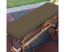 Tuintafel kussen - Bank kussen - Buiten ontspannen - Waterafstotend polyester - 90x35x5 cm - Bruin
