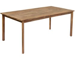 Tuintafel rechthoekig 180cm bruin acaciahout Brooklyn eettafel tuin