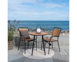 Tuintafel Rond - Naturel Teakhout - 70x70x74cm - House Nordic