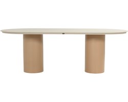 Tuintafel Valencia 220x100cm | Cappuccino & Beige | Hartman