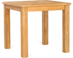 Tuintafel van Teakhout - Tuin Tafel Vierkant - Tuinmeubel - Tuinmeubelen - 75 x 80 x 80 cm