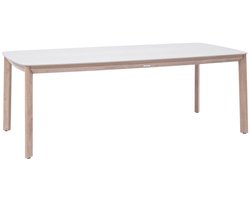 Tuintafel voor 8 personen van gesinterde steen NELORA