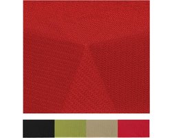 tuintafelkleed geschuimd, weerbestendig en antislip tafelkleed voor tuin, balkon en camping, rechthoekig 130 x 160 cm, rood