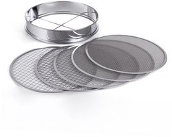 Tuinzeef - 30 cm - 5-in-1 - metaal - zilver