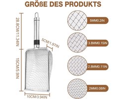 Tuinzeefset - set van 4 - roestvrij staal