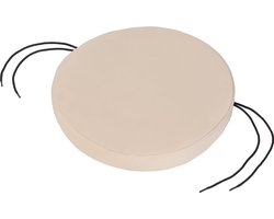 Tuinzitkussen voor bistrostoel, rond, kussen voor patio, meubels buitenshuis, antislip, waterafstotend, comfortabel, duurzaam en licht, steen