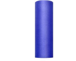 """Tule, navy blauw, 0.15 x 9m (1 stuks/ 9 lm)"""