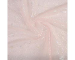 Tule Stof - Decoratie Stof - Creatief Knutselen - Met Pailletten - 2 Meter Breed - Champagne Roze