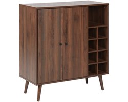 TULLAMORE - Dressoir 2 deuren - Donkerhout - Vezelplaat