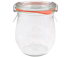 Tulp glazen pot voor conserven 220ml 1 eenheid|Tulip glass jar for preserves 220ml 1 unit|Bocal en verre Tulipe pour conserves 220ml 1 unité