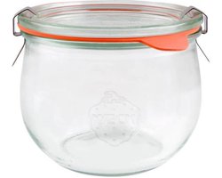 Tulp glazen pot voor conserven 580ml 1 eenheid|Tulip glass jar for preserves 580ml 1 unit|Bocal en verre Tulipe pour conserves 580ml 1 unité