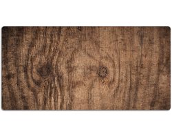 Tulup Bureau Onderlegger - Oud Hout Bureau Pad - 90 x 45 cm - Bruin Bureaumat - Bureau Pad - Kantoor Accessoires - Bureaumat