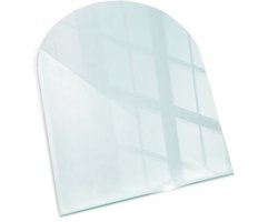Tulup Kachel Vloerplaat - Halfrond 80x70 cm Plaat Voor Onder Houtkachel - Vloerplaat Openhaard - Vloerplaat Voor Houtkachel - Vloerplaat Voor Kachel - Onderplaat Kachel
