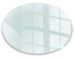 Tulup Kachel Vloerplaat - Ronde 60 cm Vloerplaat Voor Kachel - Onderplaat Kachel - Plaat Onder Houtkachel - Plaat Voor Onder Houtkachel - Vloerplaat Openhaard