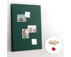 Tulup Prikbord - Bladpatroonlijnen Kurk Bedrukken - 70 cm x 100 cm - Groente Prikbord - Houten Pinnen - Prikbord Van Kurk - Kurkbord Slaapkamer - Kurk Prikbord - Design Prikbord Kurk - Kurkbord Wanddecoratie