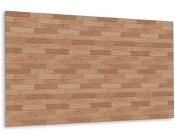 Tulup PVC Wandpaneel - Houten Vloer Vinyl Wandpaneel - 100 cm x 50 cm - Bruin Vinyl Wandpaneel - 1 stuk - PVC Wandpaneel - Industrieel Muurpaneel - Vinyl Wandbekleding - Plaktegels Keuken en Badkamer