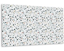 Tulup PVC Wandpaneel - Kiezels Vinyl Wandpaneel - 100 cm x 50 cm - Grijs Vinyl Wandbekleding - 1 stuk - Wandbekleding Vinyl - Geometrisch Wandbekleding - PVC Muurpaneel - Plaktegels Keuken en Badkamer