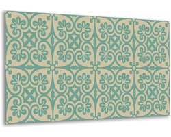 Tulup PVC Wandpaneel - Oosterse Sfeer Vinyl Wandpaneel - 100 cm x 50 cm - Beige PVC Muurpaneel - 1 stuk - Industrieel Muurpaneel - Zelfklevend Wandpaneel - Plaktegels Keuken en Badkamer