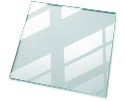Tulup Tafelblad Glas - Gehard Glas - 60 cm x 60 cm - Transparante Glasplaat - Vierkant Tafelblad Glas - Gehard Glazen Tafelblad Voor de Eettafel in de Eetkamer - Glazen Tafelblad