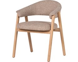 Tunar eetkamerstoel met armleuning hout naturel [fsc]