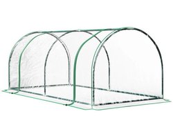 Tunnelkas - Tuinkas - Kweekkas - Broeikas - Kweektent - Kas - 200 x 100 x 80 cm - Transparant