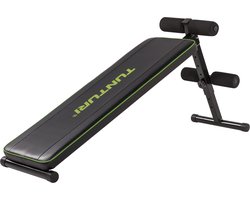 Tunturi AB20 Fitnessbank - Trainingsbank - Buikspierbank - Verstelbaar - Kleur: zwart - Incl. gratis Tunturi Training app